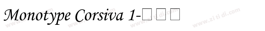 Monotype Corsiva 1字体转换